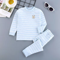 Children Pijamas Kids Autumn Long Sleeved Cotton Underwear Suit Baby Girls Clothes Long Trousers Sleepwear Pajamas Long Johns