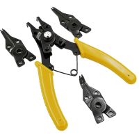 4 In 1 Set Multi Crimp Snap Ring Pliers Multifunction Pliers Tool Internal External Ring Remover Retaining Circlip Plier New