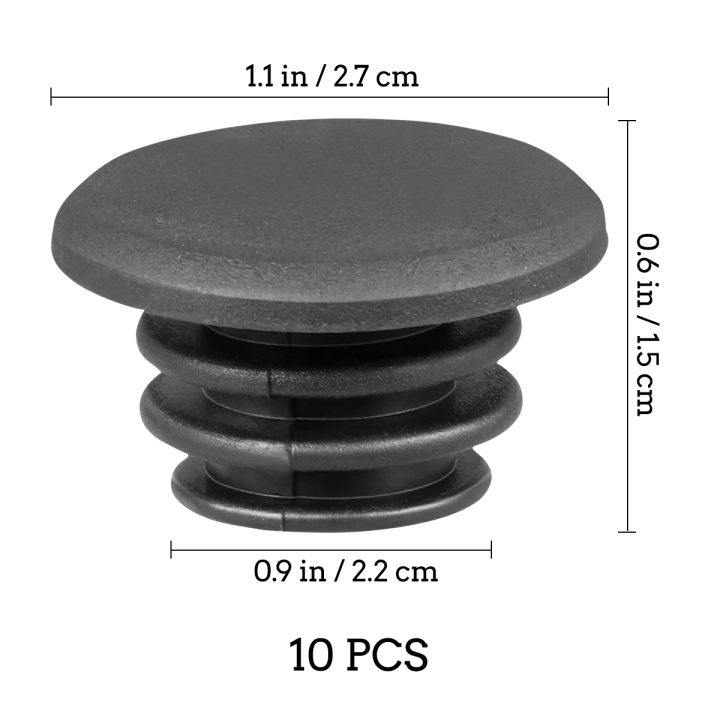 20ชิ้นจักรยาน-h-andlebar-end-c-aps-บาร์-end-ปลั๊กยางจักรยาน-h-andlebar-ปลั๊กสำหรับจักรยานเสือภูเขาจักรยานถนน-mtb-bmx-สีดำ-22มิลลิเมตร