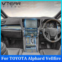 แผงหน้าปัดระบบพวงมาลัยฟิล์มใส TPU แบบฟิล์มป้องกันสำหรับ TOYOTA Alphard Vellfire ภายในยานยนต์ชิ้นส่วนการตกแต่งภายในรถยนต์ที่วางแขน