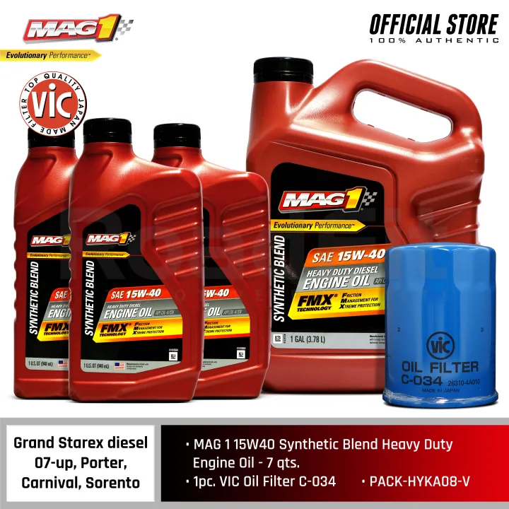 MAG 1 15W40 All Fleet Synthetic Car Engine Oil PN64845/65033 + Vic Oil
