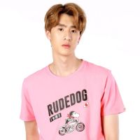 Rudedog เสื้อยืดชาย รุ่น มอไซด์19 ชมพู (ราคาต่อตัว)