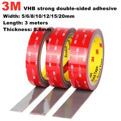 3M Super Strong Double Side Foam Tape Anti-Sunburn Temperature Non-Track Acrylic Adhesive For Car DIY Crafts Home Deco