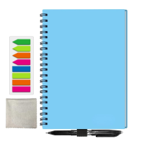 2021Smart Reusable Erasable Notebook Paper Erase Notepad Note Pad Lined With Pen Pocketbook Diary Journal Office School Drawing Gift