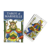 Mini Tarot Of Marseille Tarot Deck Leisure Party Table Gameplay หมอดูคำทำนาย Oracle Cards Entertainment Board Game-Cgefeng