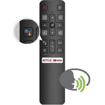 ใหม่ Original Voice RC802V FNR1รีโมทคอนโทรลสำหรับ TCL Android 4K Smart TV Netflix YouTube 49P30FS 65P8S 55C715 49S6800 43S434