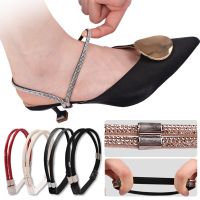 High Heel Shoes Buckle Diamond Elastic Shoe Strap Women Lazy Shoelace No Tie 1Pair Anti-loose High Heels Shoes Belt Accessories