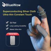 Silver-cloth Mobile Gaming Finger Sleeve Sensitive 0.25mm thin washable Finger Sleeve Finger Gloves For PUBG Mobile Gaming