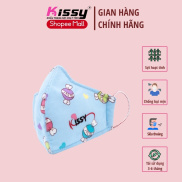 Khẩu Trang Kissy Trẻ Em Từ 4 -10 Tuổi Họa Tiết Hoa