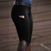 Riding Breeches Skinny Horse Ridding Pants Legging Slim Fit Pencil Tight Knee Patch Capris Chaps Bootcut Rider Trouser For Women