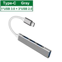 อะแดปเตอร์ OTG แยกสาย USB C ฮับ3.0 3.1 Type C 4พอร์ตสำหรับ Xiaomi Lenovo แมคบุ๊กโปรแอร์ PC คอมพิวเตอร์โน๊ตบุ๊คอุปกรณ์เสริม