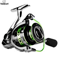 Studyset IN stock Spinning Fishing Reel 5.2:1 Gear Ratio 17.5 LB Max Drag Ultra Smooth Powerful Fishing Tackle Perfect For Ice Fishing