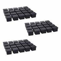 ♟✕♟ 60Pcs Square Chair Table Leg Foot Rubber Covers Protectors 25Mm X 25Mm