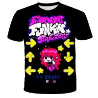 Toddler Friday Night Funkin 3D Print T Shirts Boys Girls Cartoon Anime Tee Tops Summer Kids Tshirts Children T-shirts Streetwear