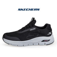 SKECHERS_สเก็ตเชอร์ส  รองเท้าผู้ชาย Gowalk Arch Fit - Fun Times ใหม่ รองเท้าวิ่งผู้ชาย รองเท้ากีฬา รองเท้าลำลอง Infinity Cool Walking Shoes 232502-BKW Plus size EU40-48