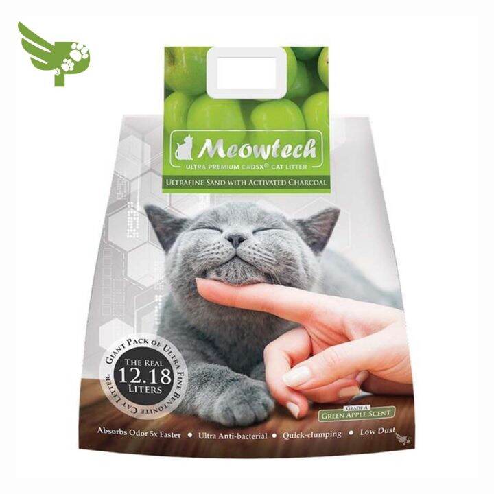 Meowtech Ultra Premium Cat Litter 12.18L 12.18 Liters Grade A Green