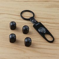 Style High Quality Car Wheel Tyre Air Valve Caps with Key Chain Set Fit For Volvo Car emblem Modified nut hui