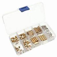 120PCS M3 Brass Pillar Set Hexagonal Brass Pillar Screw and Stud Set