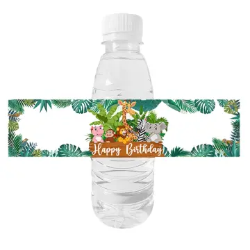 6pcs Hulk Water Bottle Wrappers Water Bottle Labels Kids Birthday