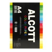 ALCOTT กระดาษสี A4 กระดาษถ่ายเอกสารสี 80 แกรม (500แผ่น/รีม)