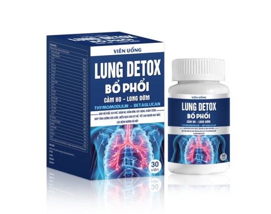 Viên uống lung detox bổ phổi cầm ho-long đờm-giúp bổ phổi, ích phế, giảm ho - ảnh sản phẩm 1