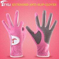 ♗ TTYGJ 1 Pair Women Golf Gloves Extended Sunscreen Sports Gloves Female Breathable Non slip Golf Mitten Left Hand Right Hand