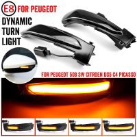 2 Pcs Dynamic LED Rearview Mirror Indicator Turn Signal Light 6325J4 6325J5 For Peugeot 508 for Citroen DS5 C4 2010-2017 Bulbs  LEDs HIDs