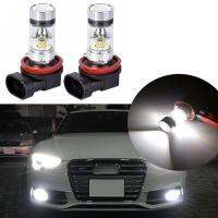 โปรเจคเตอร์สีขาว6000K Led 100W หลอดไฟไฟตัดหมอกสำหรับ Audi A3 A4 A5 A8 Q3 Q5 Sq5 Tt