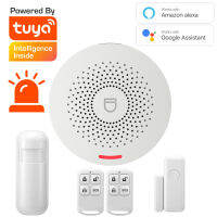 ZSWKD Tuya Wifi Alarm System Kits Wireless Security Burglar With Motion Detector Door Sensor Smart Life App Smart Home DIY