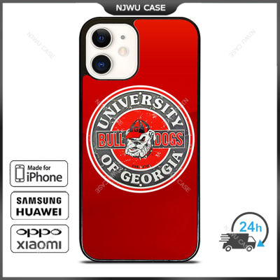 Georgia Bulldogs Uga University Phone Case for iPhone 14 Pro Max / iPhone 13 Pro Max / iPhone 12 Pro Max / XS Max / Samsung Galaxy Note 10 Plus / S22 Ultra / S21 Plus Anti-fall Protective Case Cover