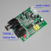 DAC ตัวถอดรหัสดิจิตอล CS4344ใยแก้วนำแสงโคแอกเซียลสัญญาณดิจิตอลอินพุตเสียงสเตอริโอ Decod สำหรับเครื่องขยายเสียง