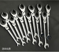 Tubing Ratchet Spanner Combination Wrench Ratchet Flex-head Metric Oil Flexible Open End Wrenches Tools