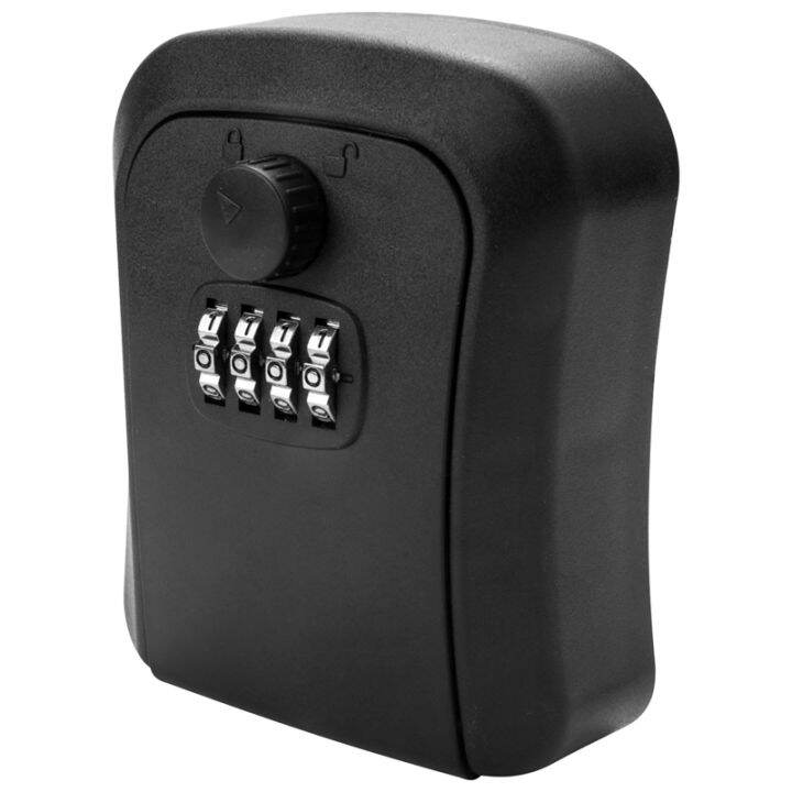 Key Lock Box, WallMounted Zinc Alloy Key Box Weatherproof 4Digit
