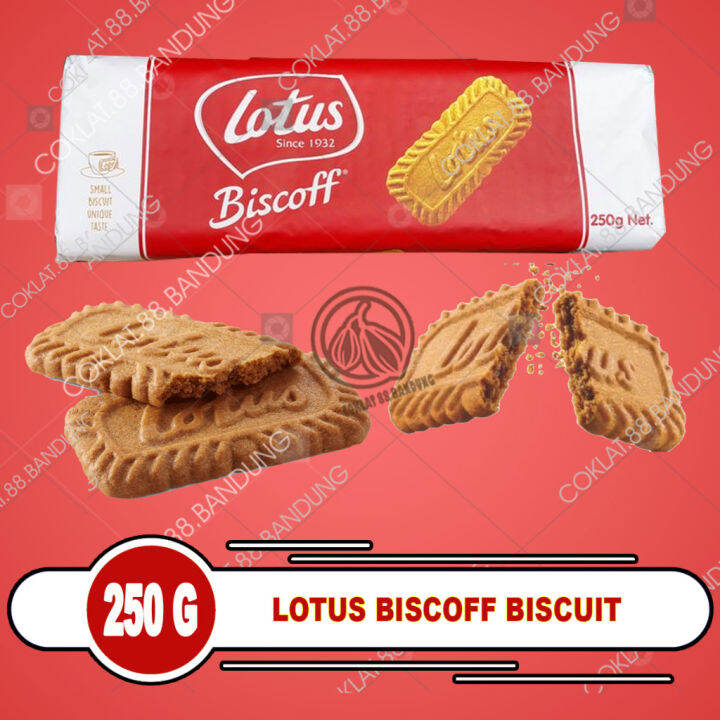 LOTUS BISCOFF BISCUIT 250 GR, LOTUS BISCOFF 250 GR ISI 32 PCS, BISKUIT ...