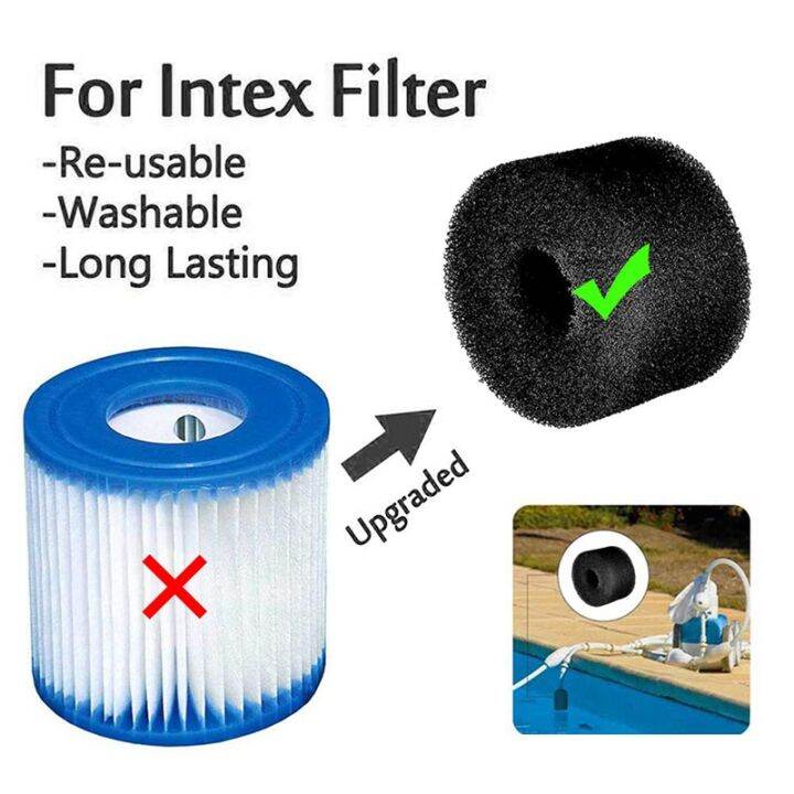 swimming-pool-filter-sponge-reusable-washable-replacement-foam-sponge-cartridge-filter-sponge-for-s1-type-black