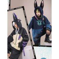 Genshin Impact Tighnari cosplay Costume Cyno คอสเพลย์เสื้อผ้า อนุพันธ์เสื้อผ้า เสื้อกันหนาว อะนิเมะเกมแขนยาว Hoodie แฟชั่น ฤดูใบไม้ผลิและฤดูใบไม้ร่วง แฟชั่นชั้นสูง  Clothing cos Sweatshirt Clothes Anime game Fashion Hoodie提纳里 原神 卫衣 赛诺