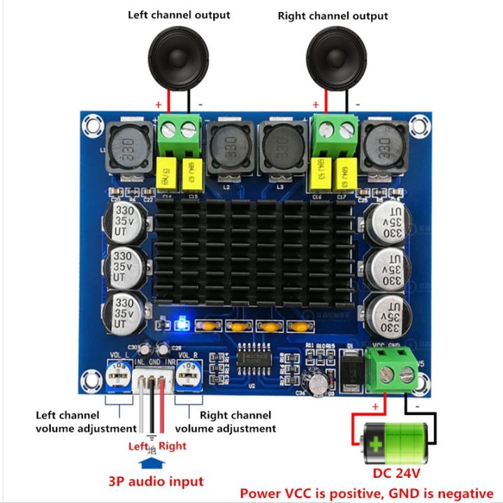 xh-m543-tpa3116d2-dual-channel-stereo-high-power-digital-audio-power-amplifier-board-2x120w-amplificador-diy-module