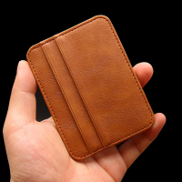 New Thin PU Leather Mini Wallet Slim Bank Credit Card Holder 5 Card Slots Mens Business Small ID Case for Man Purse Cardholder