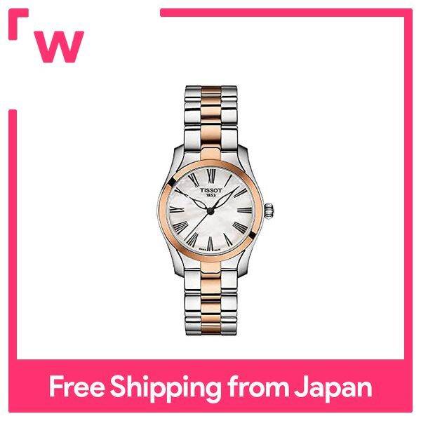 TISSOT Wristwatch Ladies TISSOT T-Wave White mother-of-pearl dial with ...