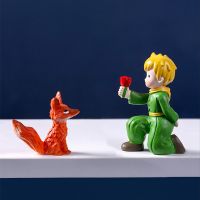Mini Resin Little Prince Figurines Fairy Cartoon Model Rose Action Fox Figures Miniatures Desktop Ornament Home Decoration
