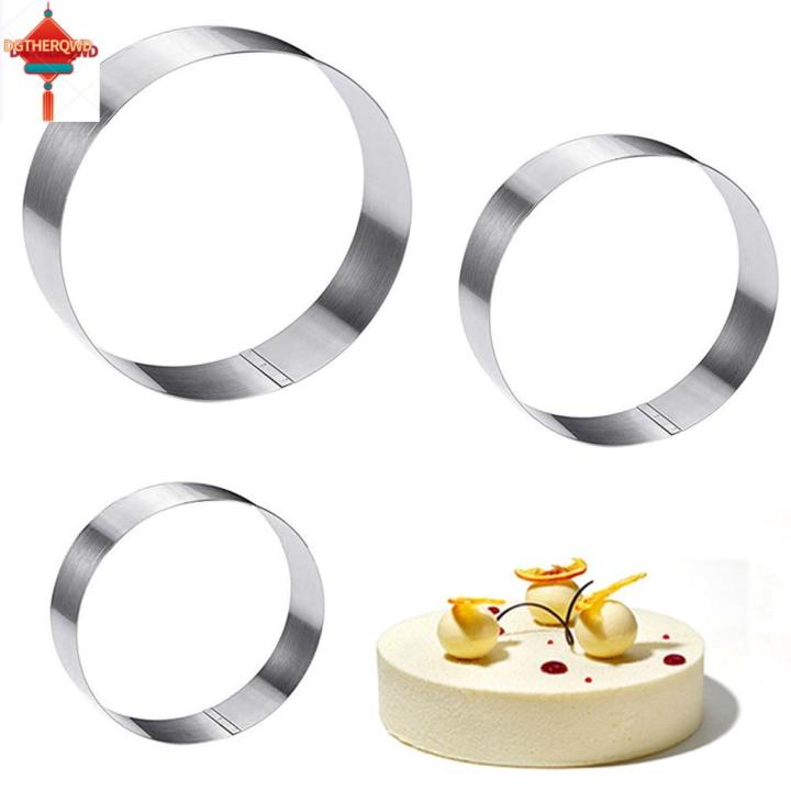 dgthe-อุปกรณ์อบแหวนทาร์ตเครื่องมือทำเค้กเหล็กสเตนเลส-diy-เครื่องมืออบแหวนมัฟฟินภาษาอังกฤษแม่พิมพ์แพนเค้กพิมพ์ทำเค้กกลมพิมพ์ทำเค้กชุดแหวนรูปเค้ก