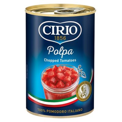 Premium import🔸( x 2) CIRIO Chopped Tomato 400 g. มะเขือเทศแบบสับหยาบ บรรจุกระป๋อง นำเข้าจากอิตาลี 400 g. [CI02]