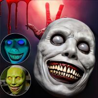 【LZ】❦  Halloween Assustador Sorriso Máscara de Terror para Adulto Meio Exorcista Máscara Demônio Verde Branco Cosplay Adereços A Festa do Mal Acessórios