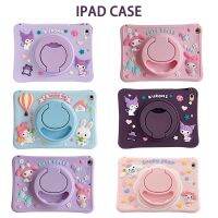 2 Sanrio Kuromi ครอบคลุมสำหรับ Ipad 8Th 9Th เคส10.2สำหรับ Pro 11 2022 2021 10Th 10.9 2018 2017 Mini 6 Air 4 5 Casing Tablet ขาตั้งซิลิคอน