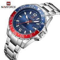 [Aishang watch industry]Naviforce แบรนด์สบายๆ39; S นาฬิกากีฬานาฬิกาสแตนเลสสำหรับผู้ชายควอตซ์แบบบอกวันที่นาฬิกาพร้อมด้วย Relogio Masculino เรืองแสง