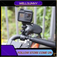 Wellsunny O ที่หนีบบาร์แบบมือจับขายึดกล้องโกโปรฮีโร่8 7 6 5 4สีดำ Xiaomi Yi 4K Sjcam Sj4000 Eken สำหรับ Go Pro ปั่นจักรยาน8 7 6 5 DJI OSMO อุปกรณ์เสริมแอ็คชั่น