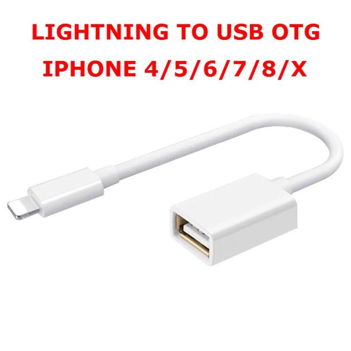 USB OTG Adapter For iPhone X 8 Plus Data Sync Connector For Lightning to  Usb  Camera Reader Adapter Converter Cable 