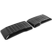 1Pair Carbon Fiber Front Bumper Guard Pads Cover Lid Trim Accessories for Ford F150 2015-2020 Replacement Exterior Left &amp; Right