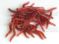 LAkutterfly 80Pcs Earthworm Red Worms เหยื่อตกปลาแบบนุ่ม【cod】