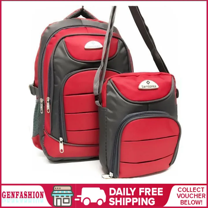GenFashion Samsonite 2in1 Backpack and Sling Bag Unisex School backpack